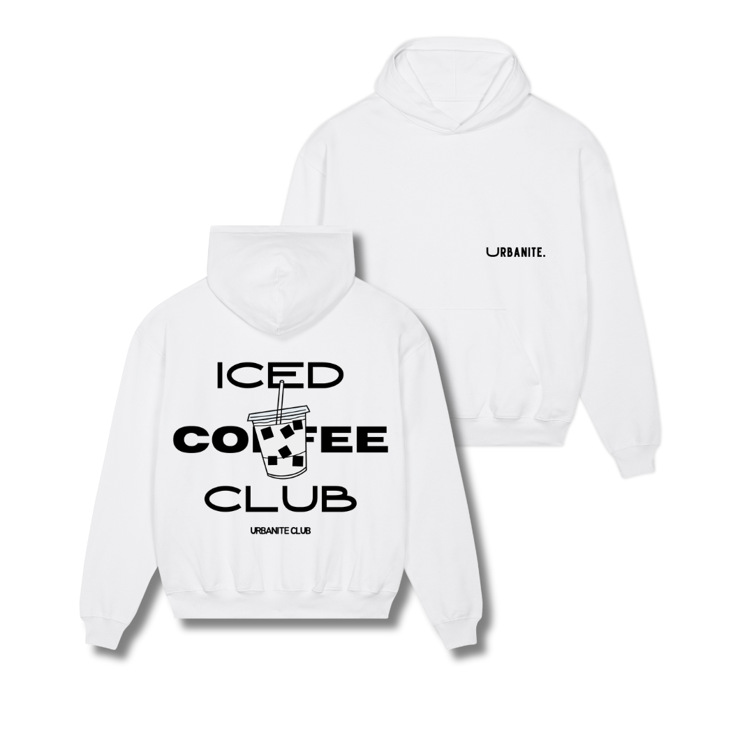 "Iced Coffee Club" Hoodie M