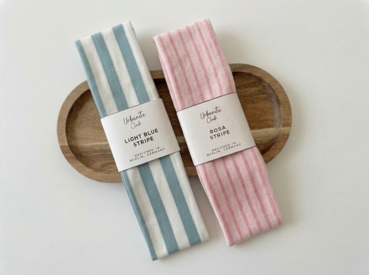 Essential Haarband | Lightblue Stripe