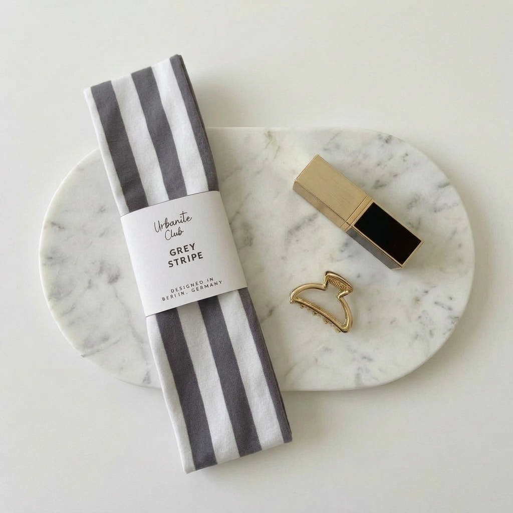 Essential Haarband | Grey Stripe