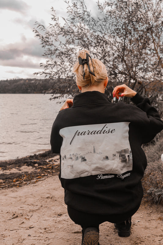 "Paradiese" Oversized Zip Hoodie