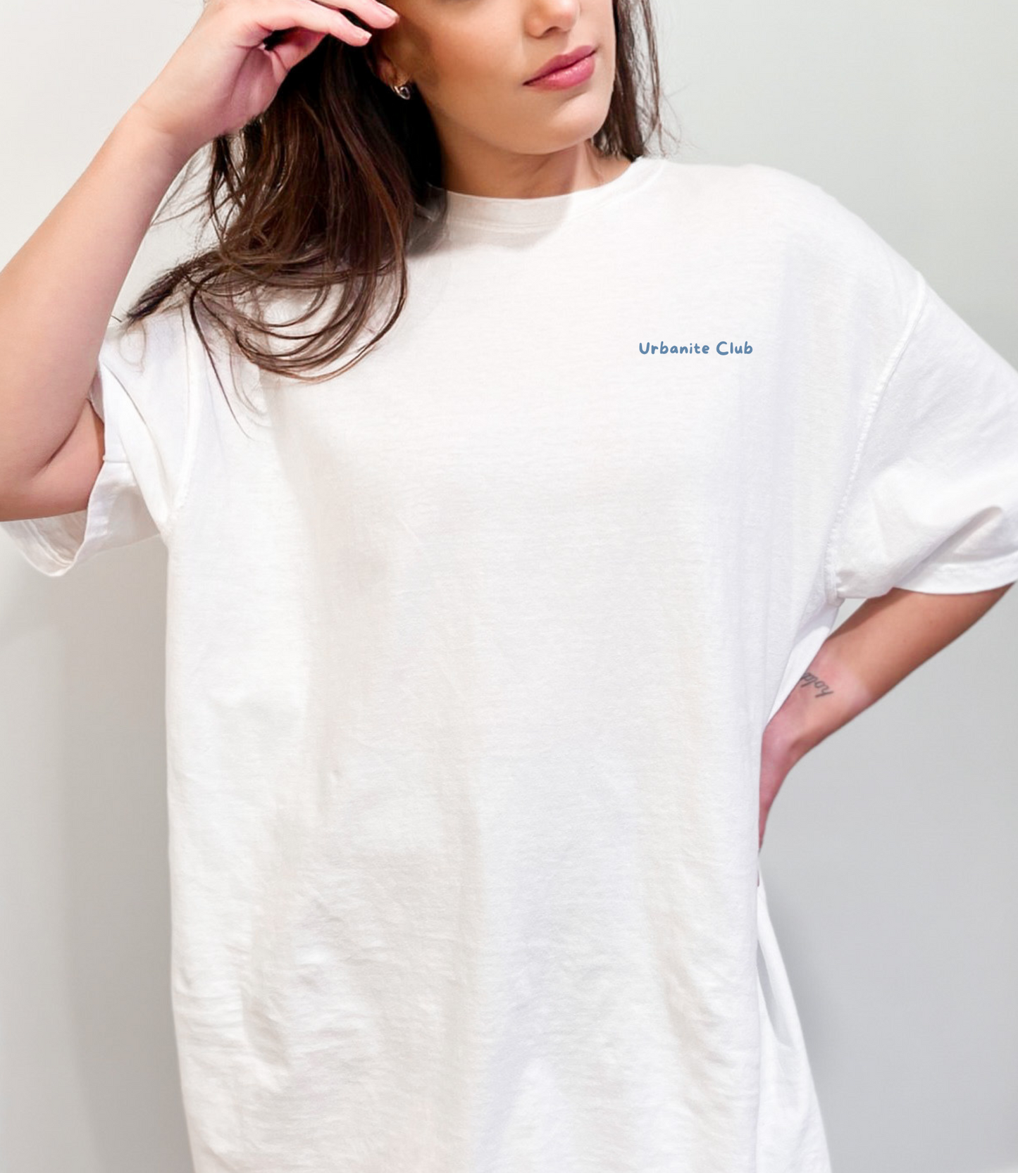 "Wine&Cheese Lover Club" Oversized Shirt