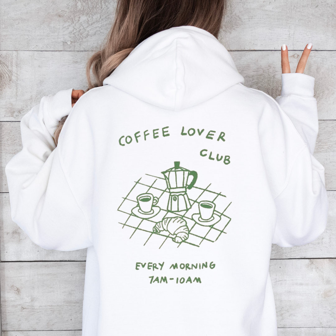 "Coffee Lover Club" Oversized  Hoodie