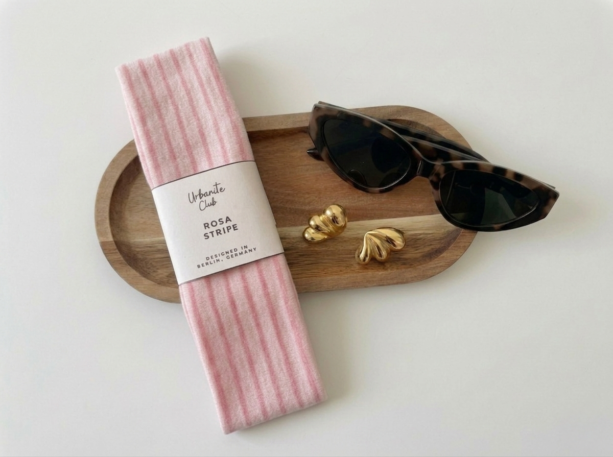 Essential Haarband | Rosa Stripe