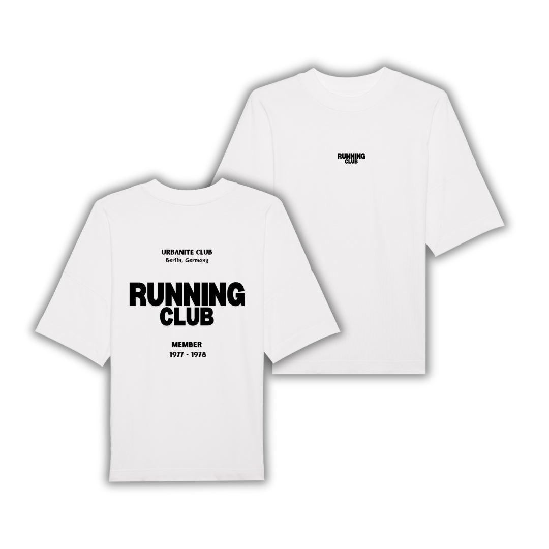 "Running Club" Oversized Shirt