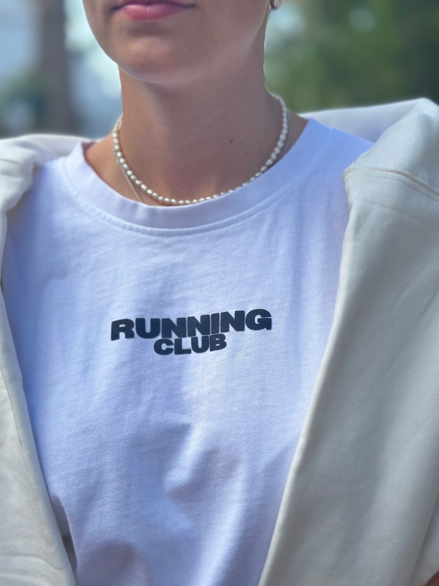 "Running Club" Oversized Shirt