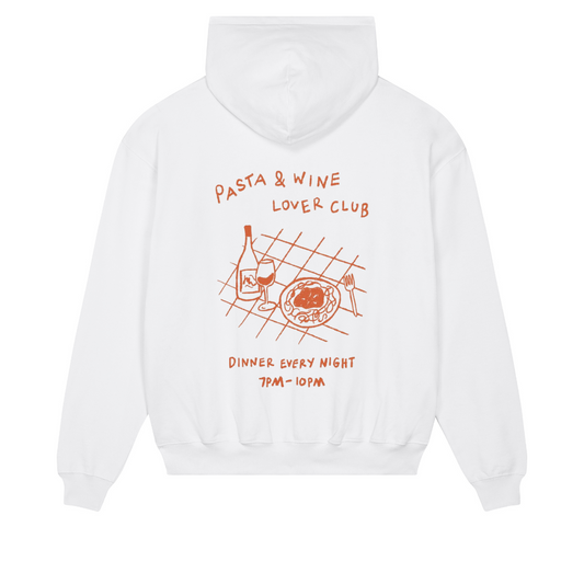 "Pasta & Wine Lover Club" Oversized Hoodie