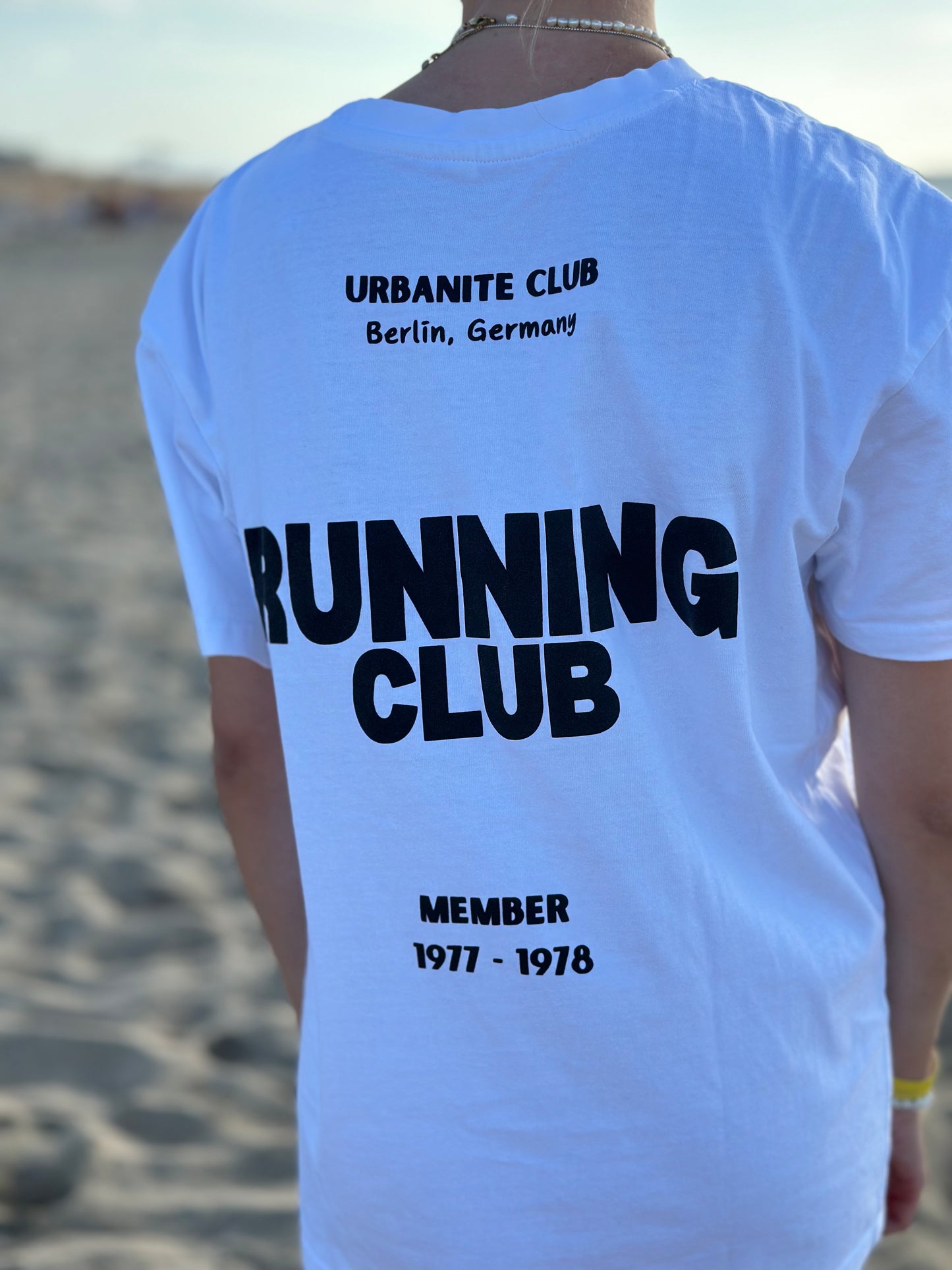 "Running Club" Oversized Shirt