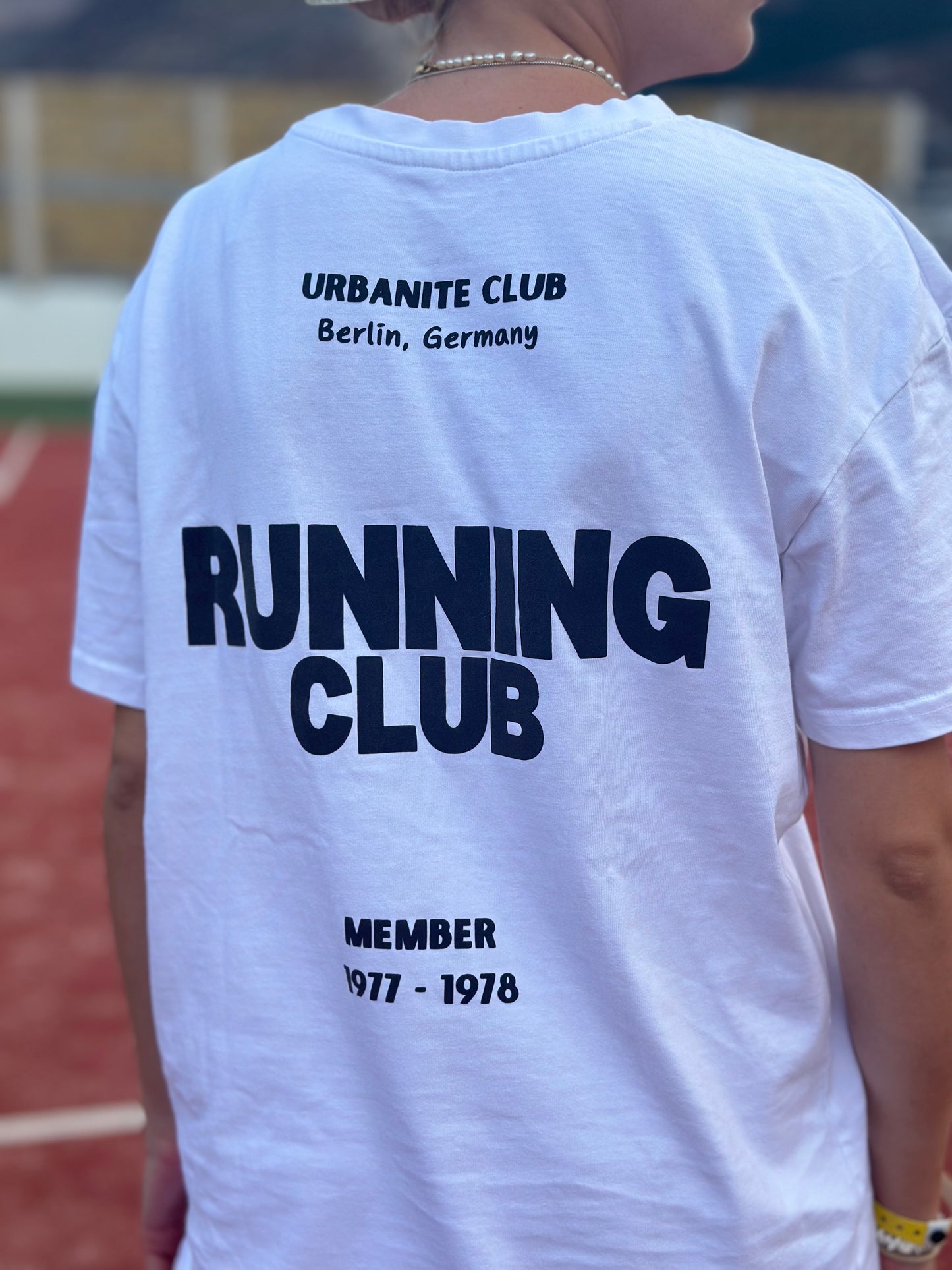 "Running Club" Oversized Shirt