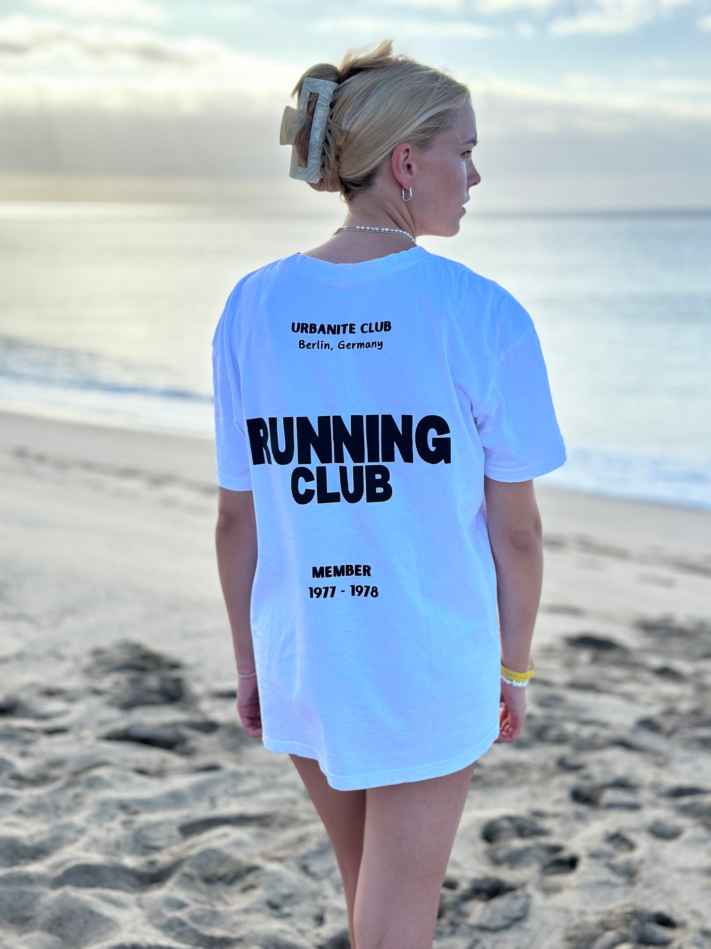 "Running Club" Oversized Shirt