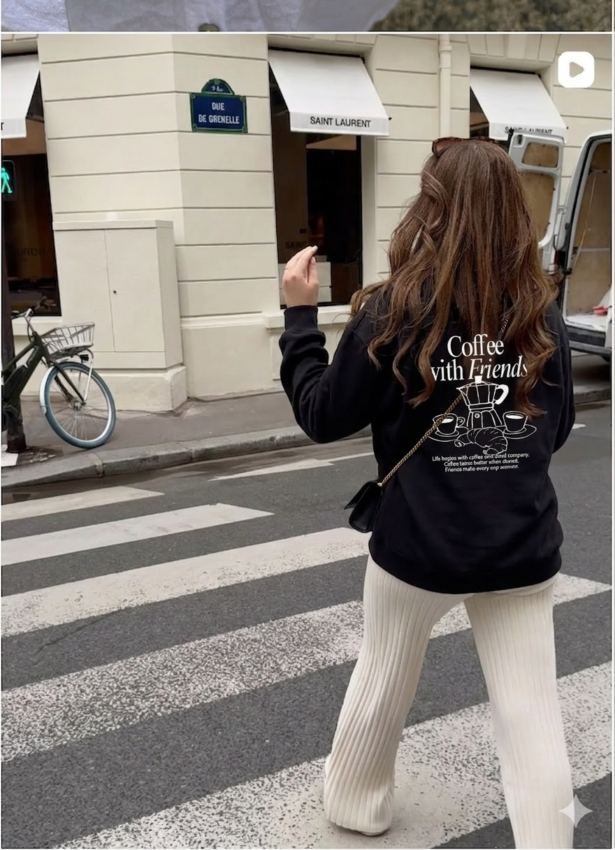 "Coffee with Friends" Sweater