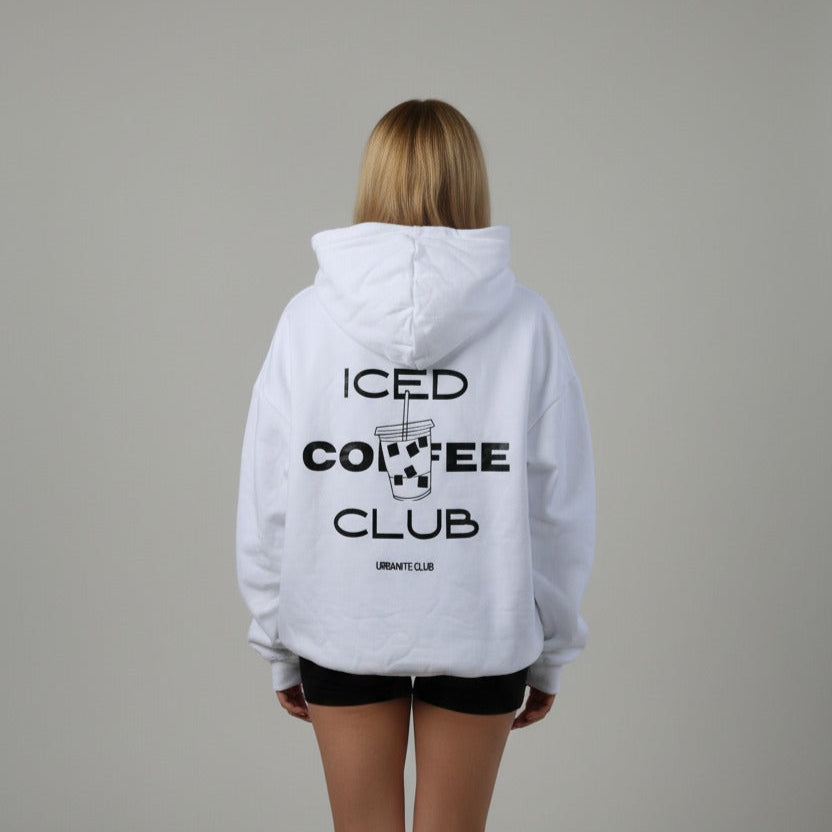 "Iced Coffee Club" Hoodie M