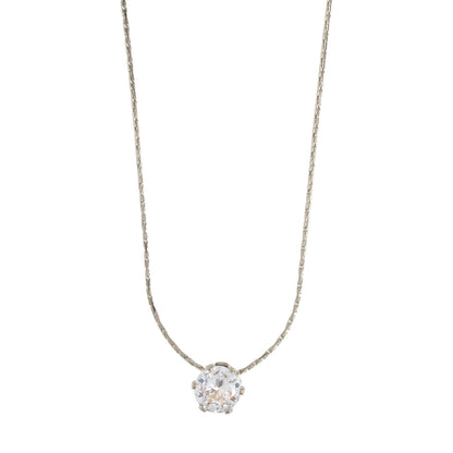 SILBERNDE KRISTALL KETTE
