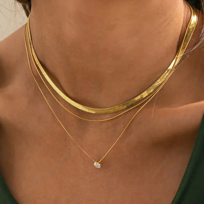 GOLDENE KRISTALL KETTE