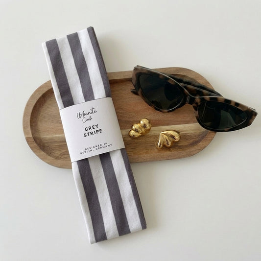 Essential Haarband | Grey Stripe