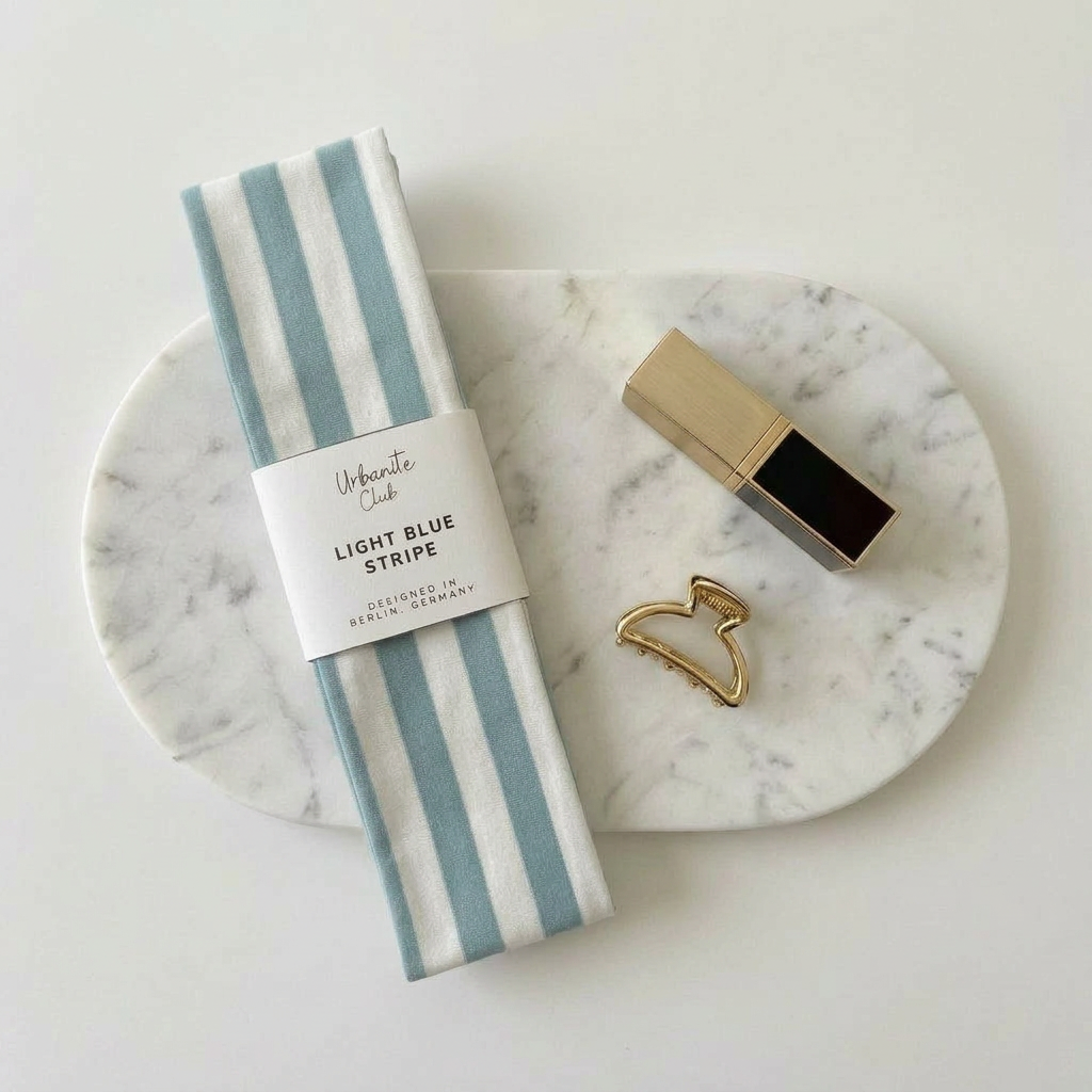 Essential Haarband | Lightblue Stripe