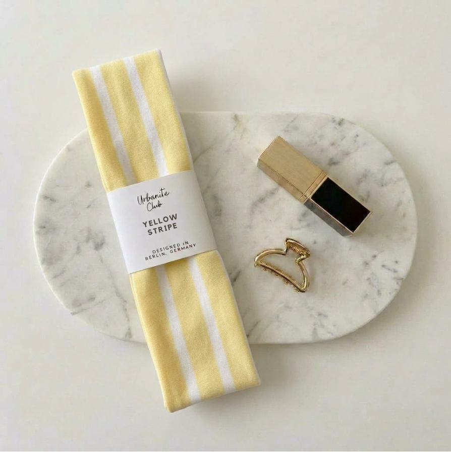 Essential Haarband | Yellow Stripe