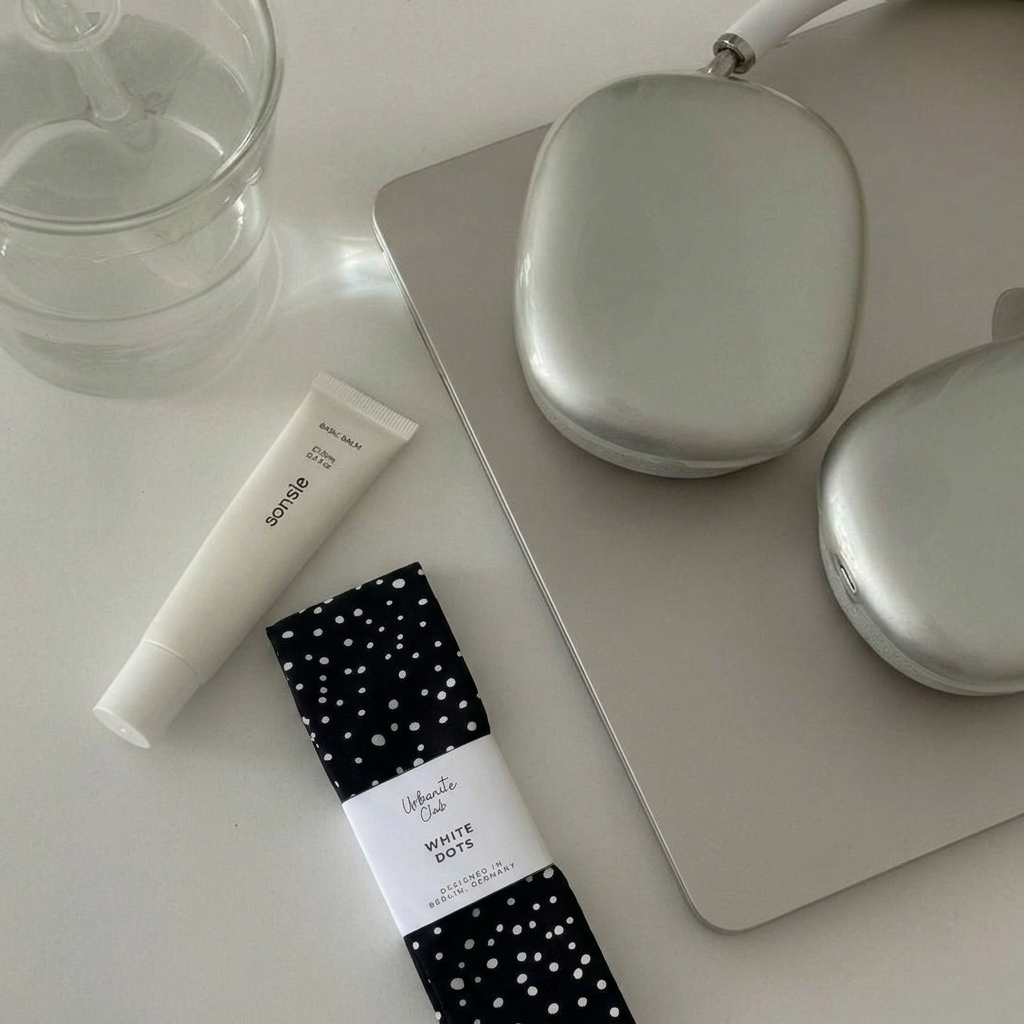 Essential Haarband | White Dots