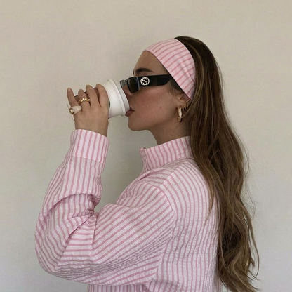 Essential Haarband | Rosa Stripe