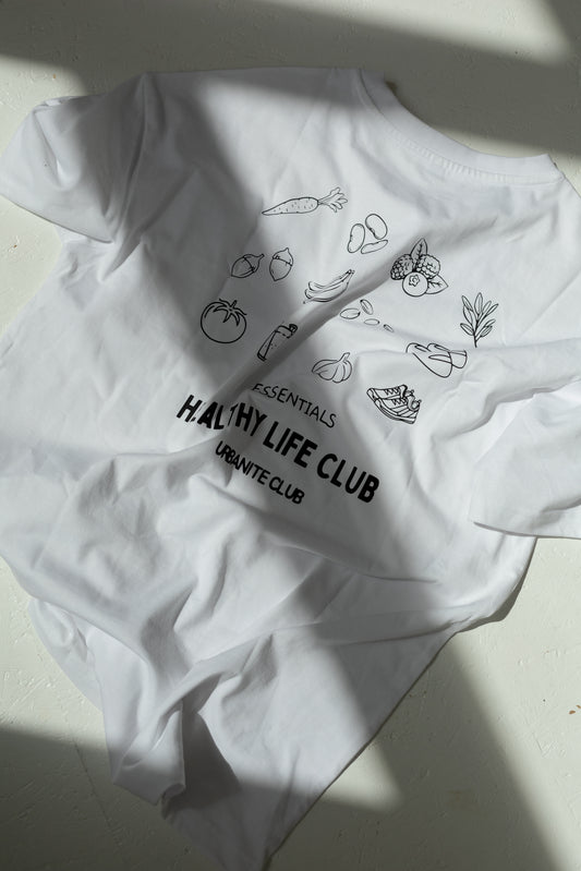 "Healthy Life Club" Oversized Shirt